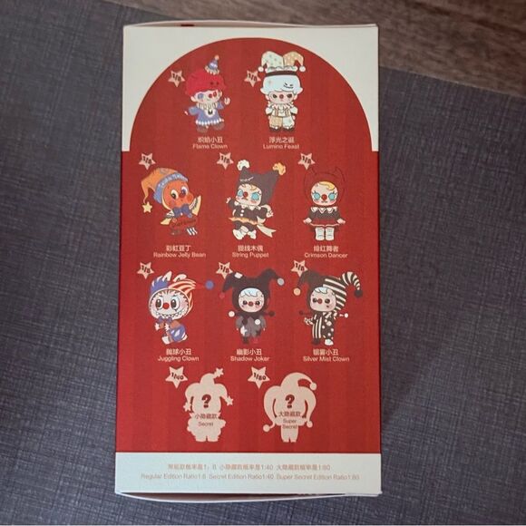 Pop Mart WHY SO SERIOUS Series Hacipupu Silver Mist Clown Vinyl Plush Pendant - Picture 3 of 4